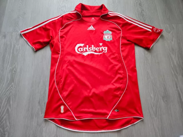 Mens adidas Liverpool Home football shirt 2006 - 2008 Size L