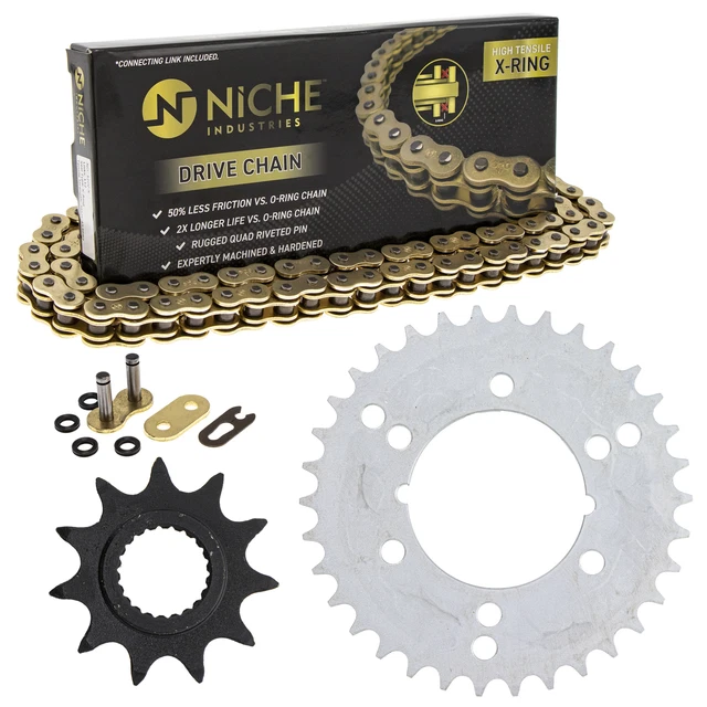 Sprocket Chain Set for Polaris Trail Blazer 250 11/34 Tooth 520 X-Ring Combo Kit