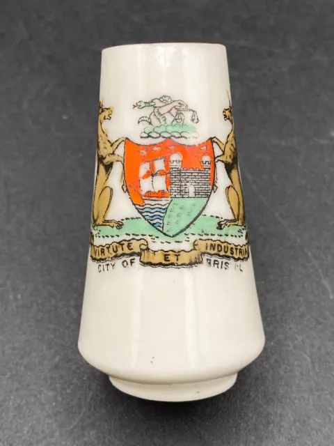 City of Bristol - Crest China 60mm Guilt Edge Vase - Brizzle Collectable