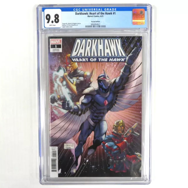 DARKHAWK: HEART OF THE HAWK #1 LUBERA VARIANT CGC Graded 9.8 2021 Marvel Comics