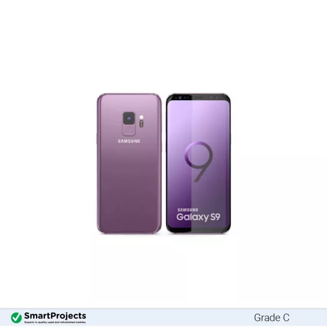 Samsung Galaxy S9 DS Pourpre lilas 64GB Grade C - Débloqué Smartphone