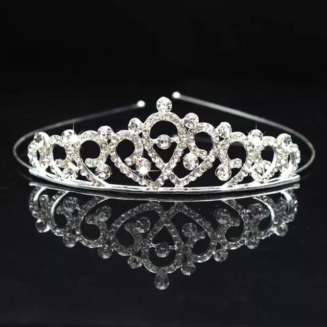 Baby Hairband Crystal Tiara Hairband Kid Girl Bridal Rhinestone Princess Crown