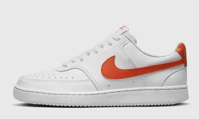 Nike Court Vision Low Nn Sneakers Uomo Dh2987 108 Bianco Arancio