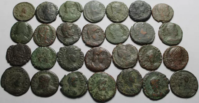 Lotto, 4 Antico Romanzo Imperial Monete Constantine Licinio Valentinian