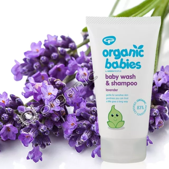 Green People Organic Babies Natural Baby Wash & Shampoo - Lavender 150ml