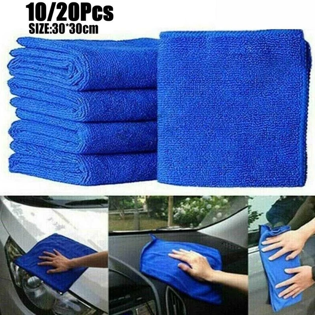 25 Pcs Large Microfiber Cleaning Auto Car Detailing Cloth Wash , Dust Towel L7F3