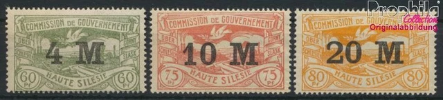 Briefmarken Oberschlesien 1922 Mi 41-43 (kompl.Ausg.) postfrisch(9616626