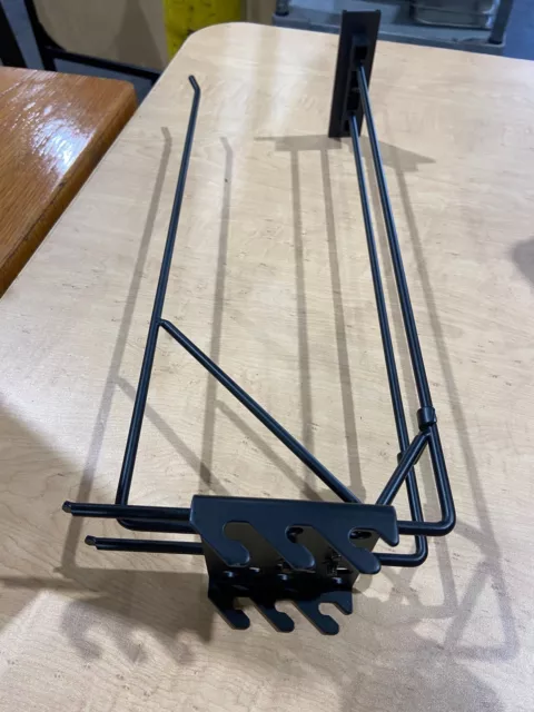 20” Black Metal Single Hook With Label Holder
