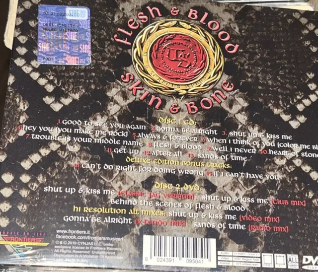Whitesnake -Flesh & Blood -Expanded Deluxe Edition CD & DVD -NEW & SEALED 2