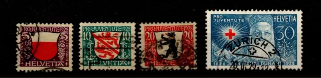 Schweiz 1928 "Pro Juventute" Mi Nr 229-232 gestempelt