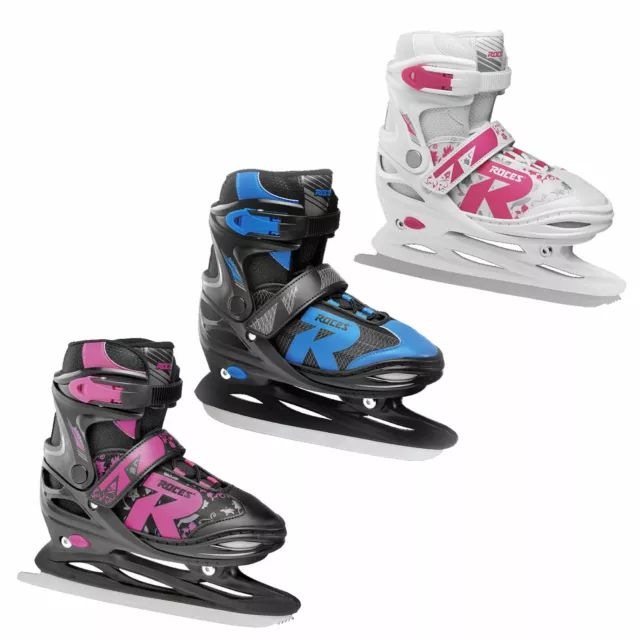Roces Jokey Ice Boy Girl Kinder-Schlittschuhe Ice Skates Größenverstellbar NEU