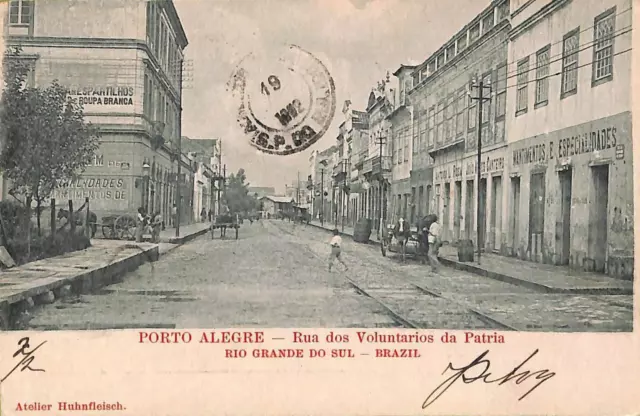 ac1552 - BRAZIL - VINTAGE POSTCARD  - Porto Alegre - 1902