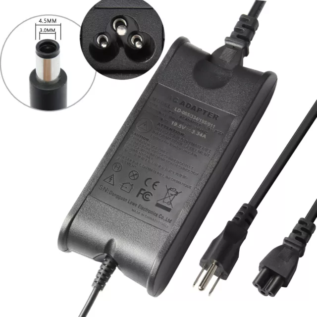 For Dell Inspiron 17 5755 5758 5759 P28E Laptop 65W AC Adapter Power Supply Cord