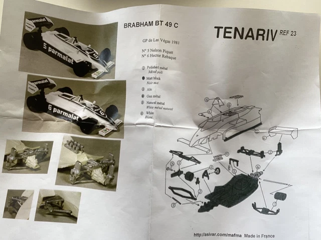Miniature Tenariv 1/43 WM Peugeot #9 AB Le Mans 1983 - Kit Assemblé Résine TN03