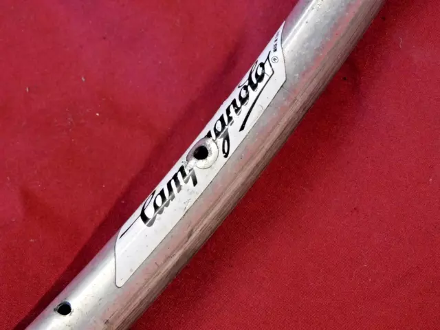 One Vintage Campagnolo Lambda Strada Silver Aero Clincher Rim 32 Hole @ 420 gr