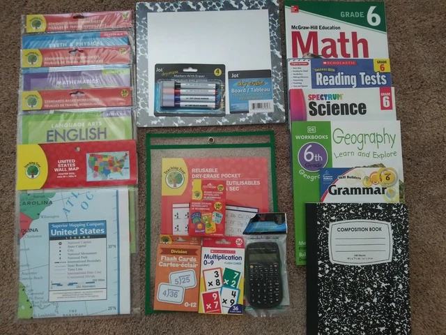 6TH SIXTH GRADE CURRICULUM Homeschool: Math, Grammar, Reading, Science ...
