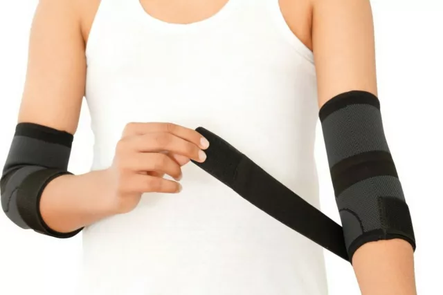 Rayyan Elbow Support Sleeve Brace Tennis Golfer Gym Arthritis Pain Bandage Wrap