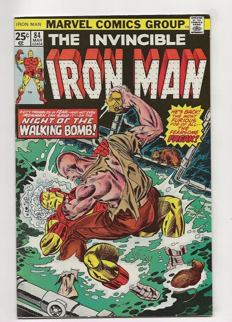 The Invincible Iron Man #84 (1976) MVS Intact High Grade VF+ 8.5