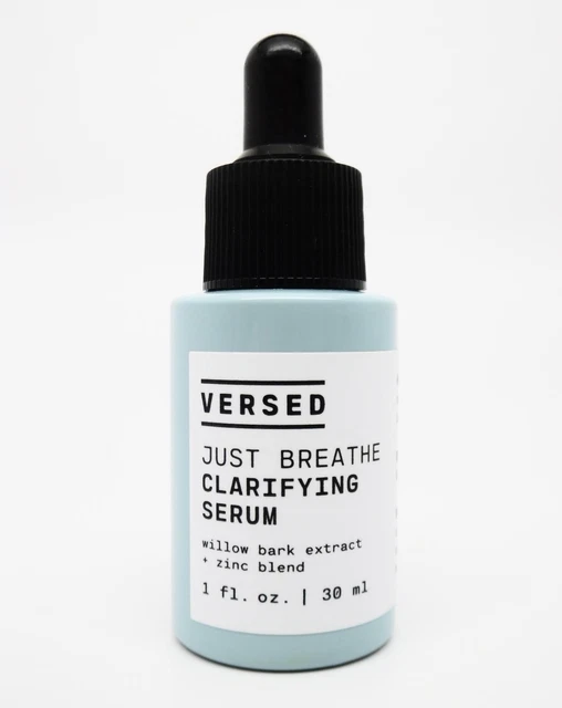 Versed Just Breathe Clarifying Serum with Willow Bark Extract + Zinc Blend 1oz.