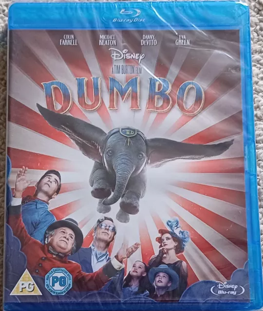 Dumbo Blu-Ray New & Sealed Disney Tim Burton