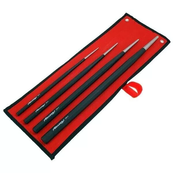 4pc Taper Punch Set / Extra Long 4 x 300mm 5 x 350mm 6 x 400mm 8 x 450mm Neilsen