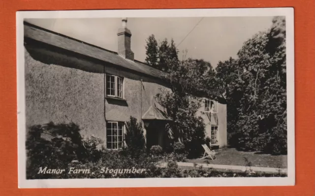Real Photo Postcard, Manor Farm, Stogumber, Somerset, Nelson Horton.