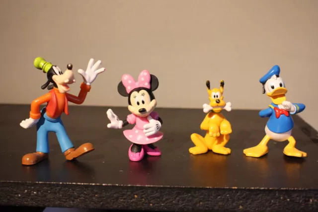 Disney Minnie Mouse Goofy Pluto Donald Duck 3”Action Figures Mickey Lot PVC