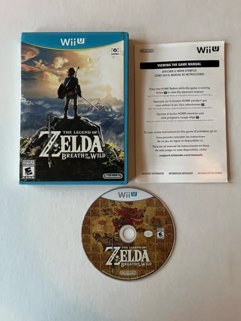 The Legend of Zelda: Breath of the Wild Nintendo Wii U 7 Controller Misprint Cib