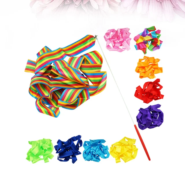 14 Pcs Rotating Rod Dance Ribbon Rhythmic Gymnastics