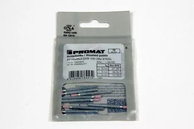 PROMAT Zy 02x05 ×3 Ekr 100 O5v Steel 10x Broche de Terre Zylinder-Form 2x5mm