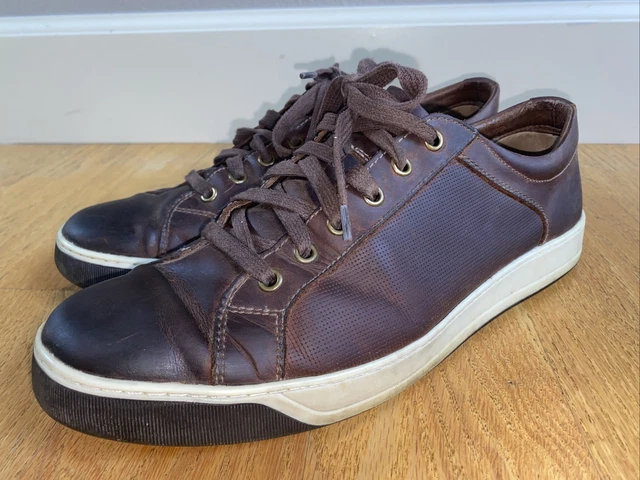 JOHNSTON MURPHY 1850 Allister Mens Gray Leather Fashion Sneaker