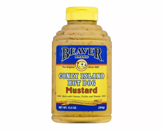 Beaver Coney Island Hot Dog Mustard 354g Sauce