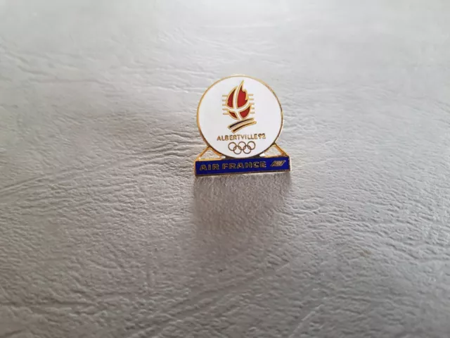 Pin's SPORT / JEUX OLYMPIQUES / JO - Albertville Air France (Avion / Aviation)