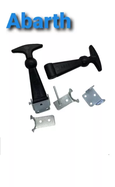 CHIUSURA GANCI COFANO ANTERIORE TIPO ABARTH in GOMMA UNIVERSALI RALLY VINTAGE