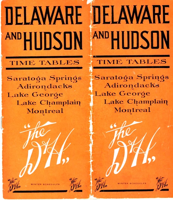 Delaware & Hudson Railroad,  system passenger time table, January 5, 1 916 -21 P