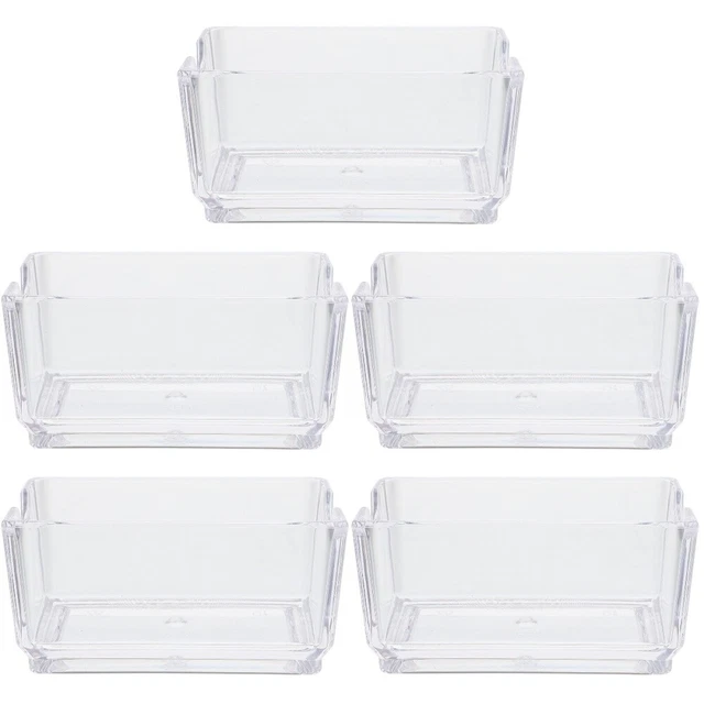 2 Boîtes Organisatrices Transparentes Pour Sachets De Sucre, Thé, Crème - 7 Compartiments Chacune