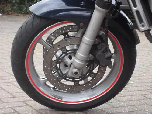 MOTORCYCLES CAR WHEEL RIM TAPE  TRIM  7mm OR 10mm 18 strips MADE TO ORDER IN UK