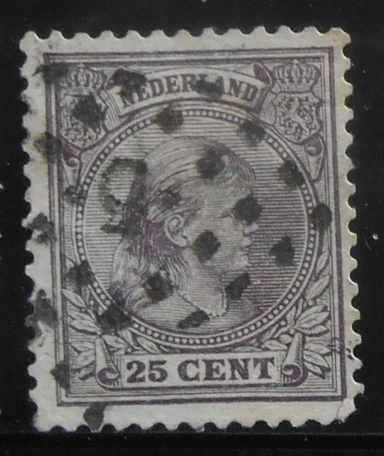 Netherlands - 25c mauve 1891 - sg155