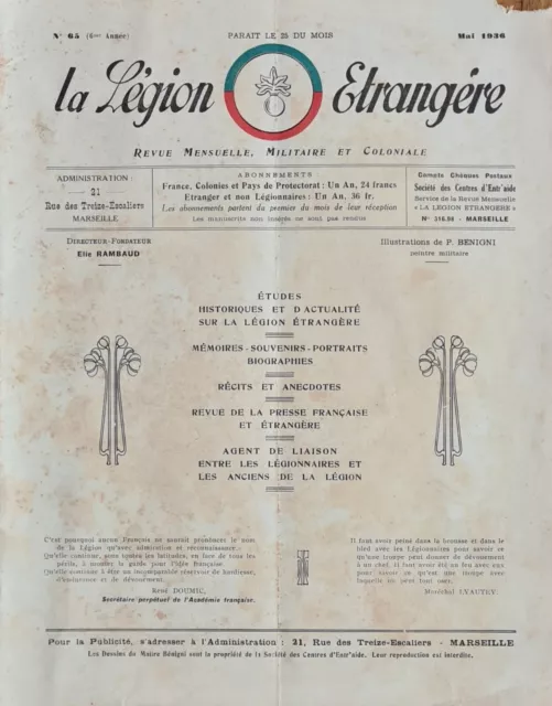 La Legion Étrangère   Revue De Mai 1936
