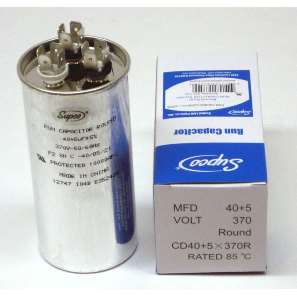 SUPCO Run Capacitor #CD40+5 X 370R -Round- 5PACK