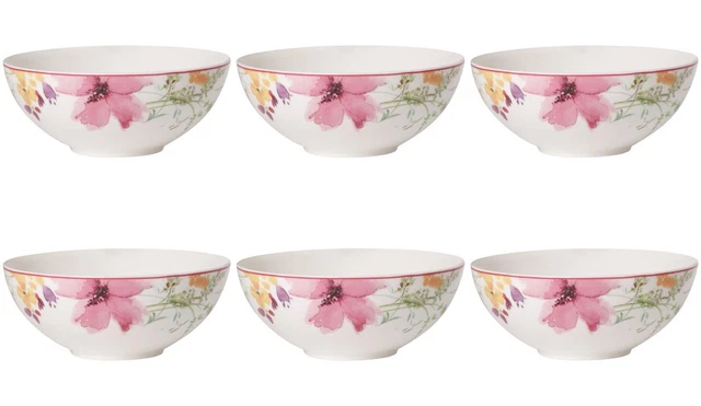 Villeroy & Boch Mariefleur Basic 6er Set Ciotola da Dessert Ciotolina 13cm