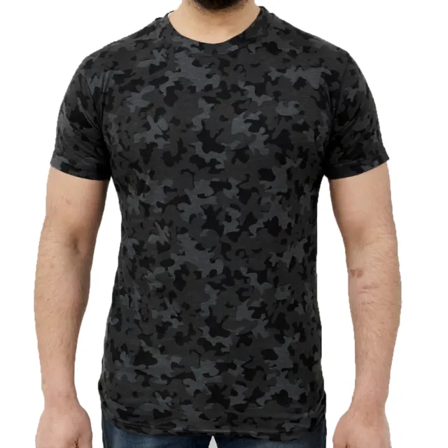 Mens Game Camouflage Army Printed Camo Military T Shirt Tops - GMT18