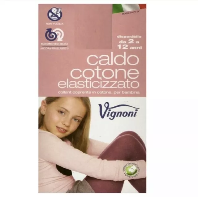 5 Calzamaglia Collant Bambina Ragazza Caldo Cotone Coprenti Colorate