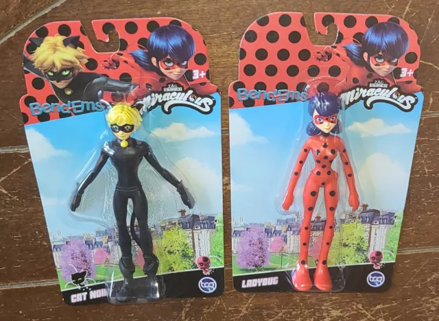 miraculous: tales of ladybug & cat noir™ bend-ems™ action figure Choose 1  Figure