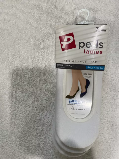 WOMEN’S PEDS 3 Pair Ultra Low Liner Socks $3.98 - PicClick