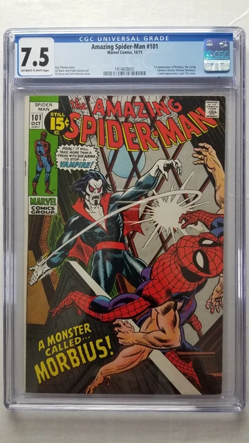 Amazing Spider-Man #101 CGC 7.5 VF-      1st Appearance of Morbius