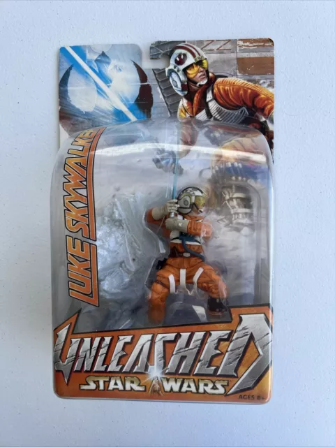 Hasbro Star Wars UNLEASHED LUKE SKYWALKER X-Wing Hoth Snowspeeder Pilot 2003