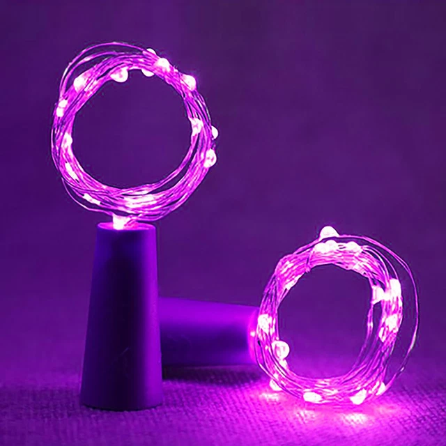 10X 20LED Fairy Light Wine Bottle String Lights Cork Copper Wire Christmas Decor
