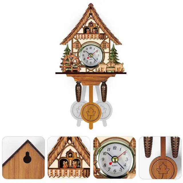 Black Forest House Antique Clock Classic Pattern Design Cuckoo Clock For Living