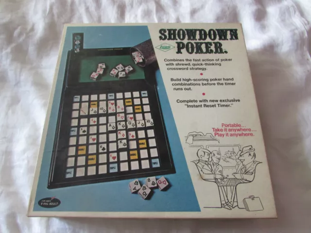 Showdown Poker by E.S. Lowe Vintage 1971 Edition Portable 